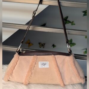 UGG Women's Cream Shearling Shoulder Bag